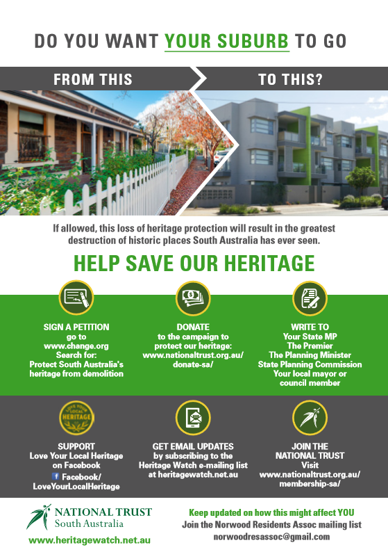 Save Our Heritage Campaign – Norwood Residents Association